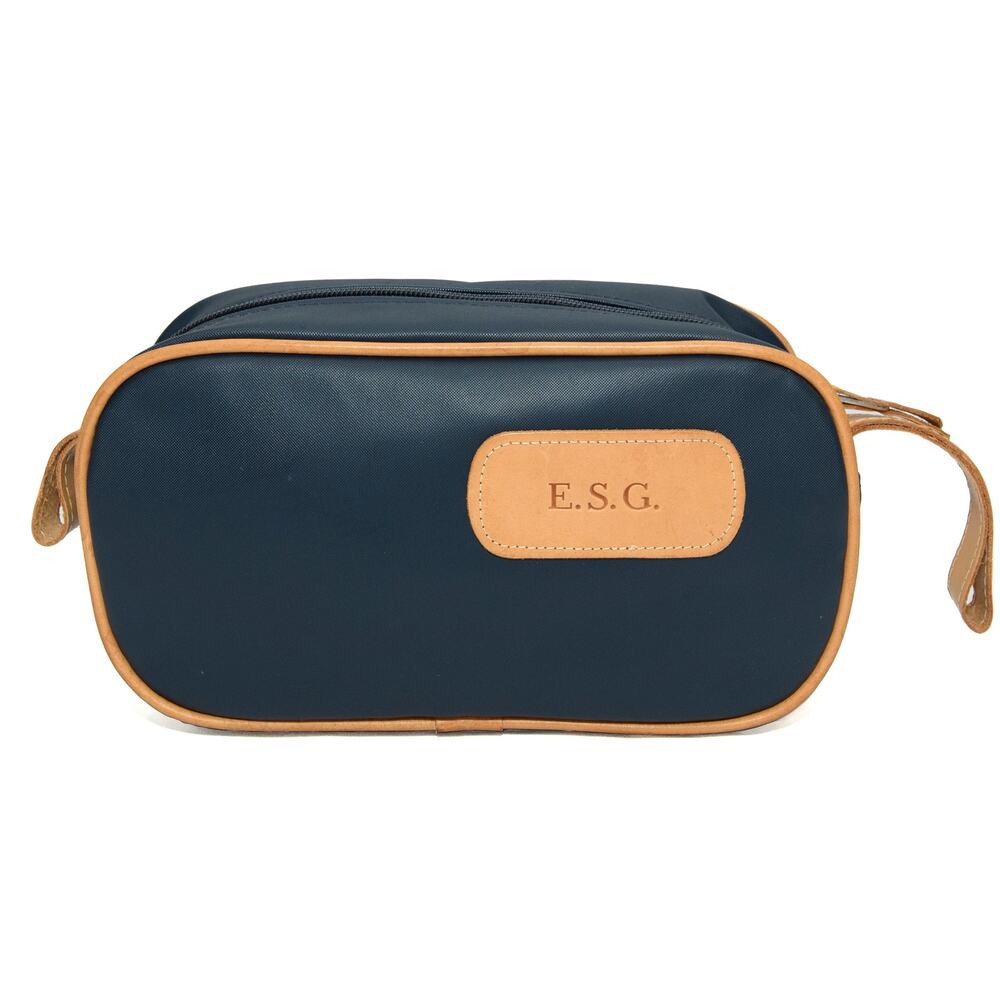 Jon Hart Men’s Navy Coated Canvas Shave Kit
